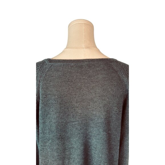 NWT I.N.C Petite Small Blue/Gray Knit Sweater Silver Side Zippers - Picture 11 of 16